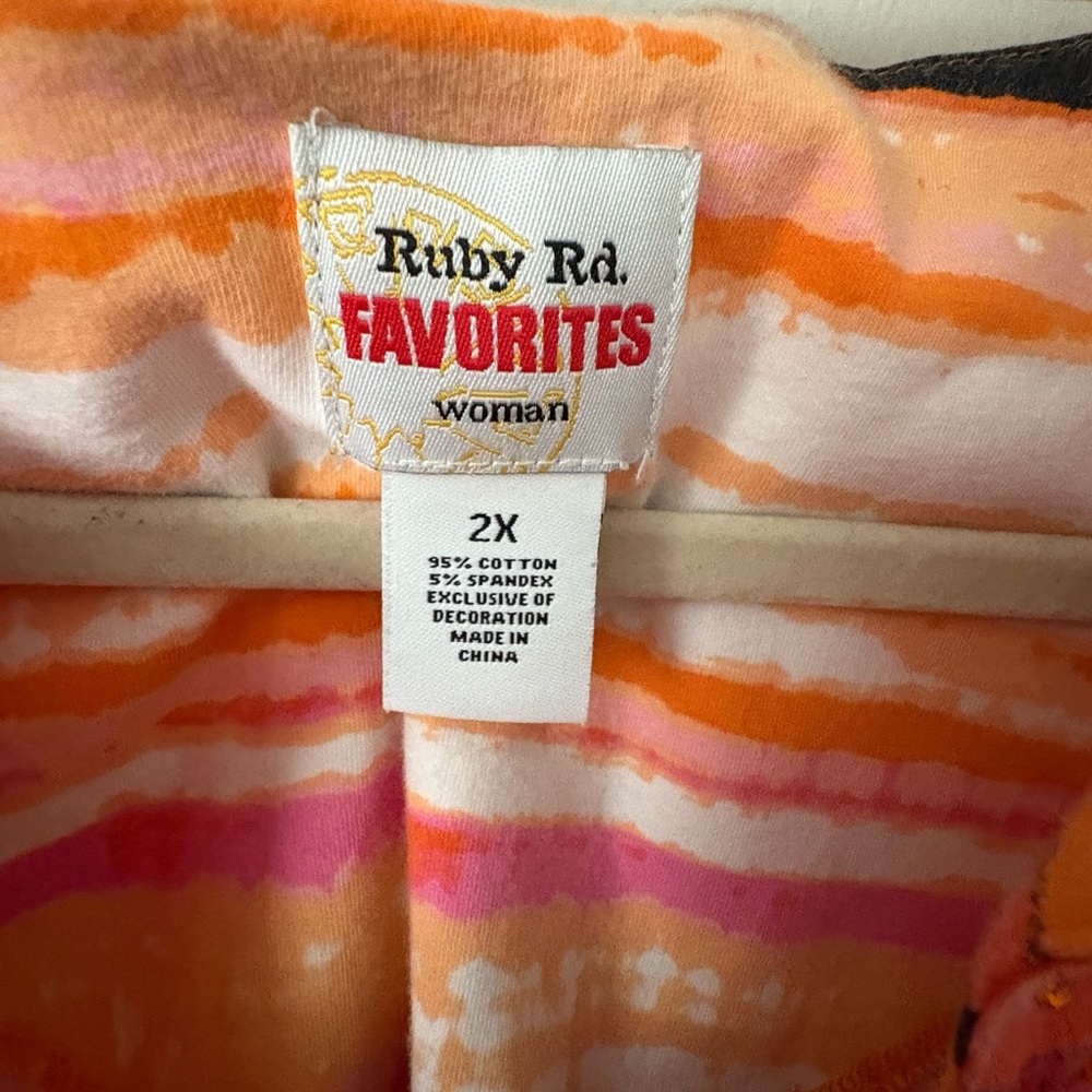 Ruby Rd Striped Long Sleeve Top - Picture 4 of 6